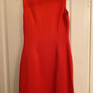 Red a line dress by John Meyer